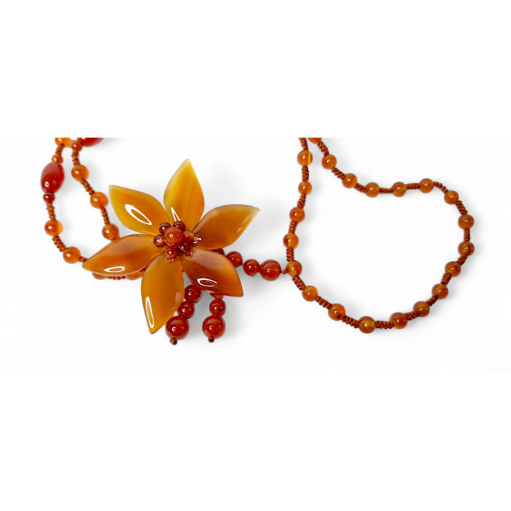 Дамско колие от червен Ахат Red Agate Harmony